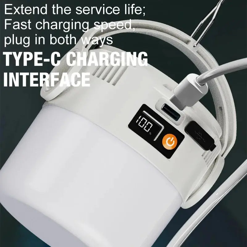 2Pack Rechargeable Solar Lights Outdoor, Waterproof Dual LED Light Lantern & Flashlight, Emergency LED Lamp, Camping Light, Tent Light, Solar Led Light, LED Bulb Night Light for Camping Home